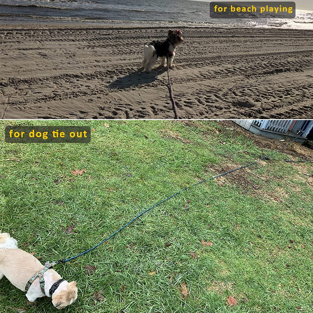 BTINESFUL cuerda para perros 30 pies, alcance para ejercicios de llamada