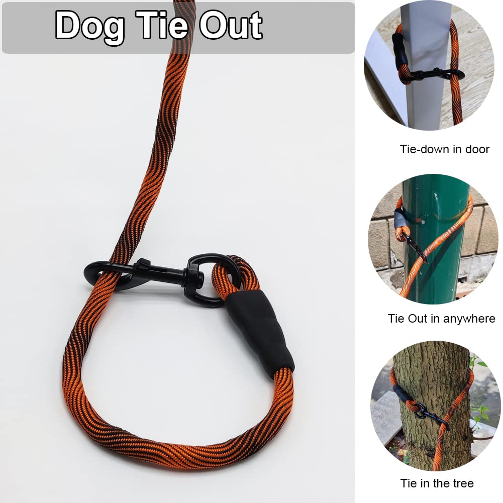 BTINESFUL cuerda tie-out 12 pies, para entrenamiento al aire libre