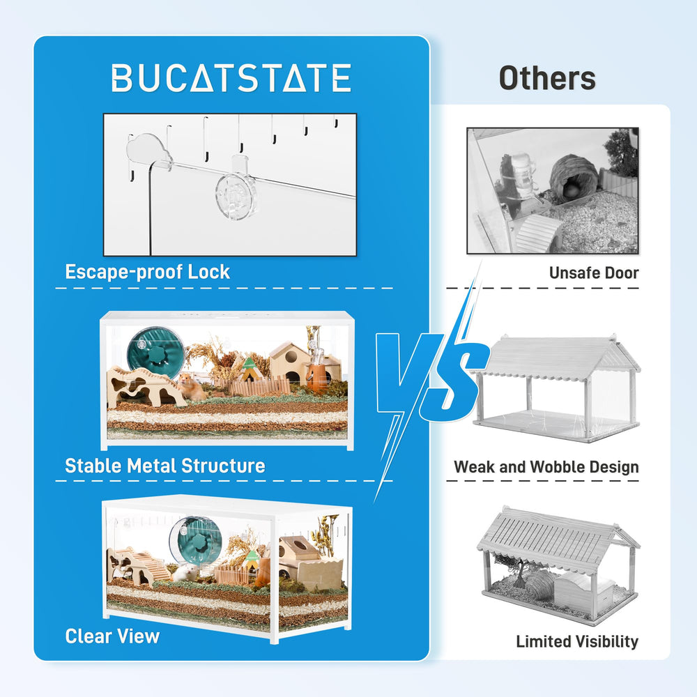 BUCATSTATE jaula de metal 2.0 puerta superior: interacción sin esfuerzo