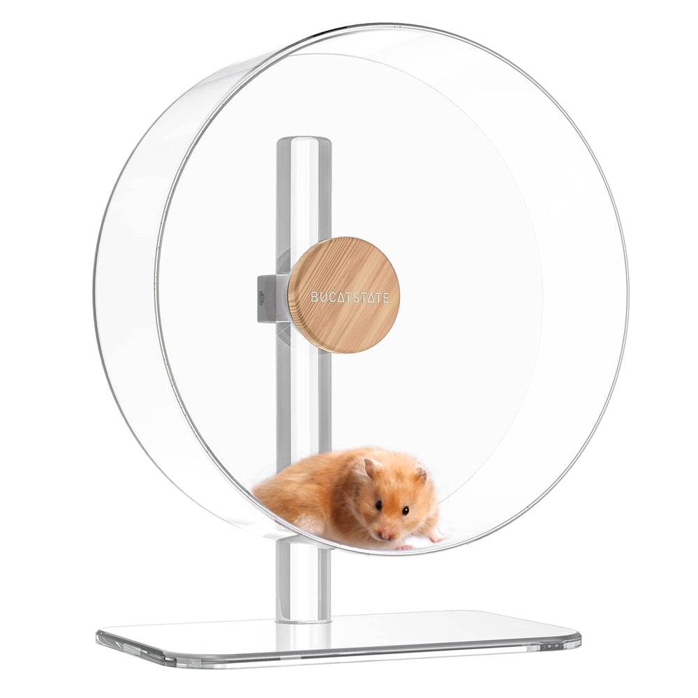 BucatSTATE rueda hamster silenciosa de 32 cm para ejercicio nocturno sin ruidos.