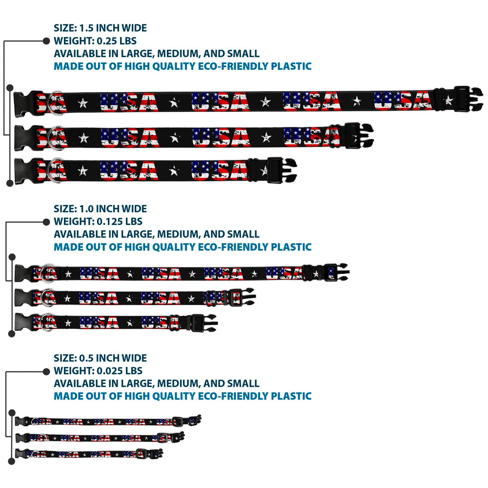 Collar Buckle-Down con hebilla robusta para perros activos