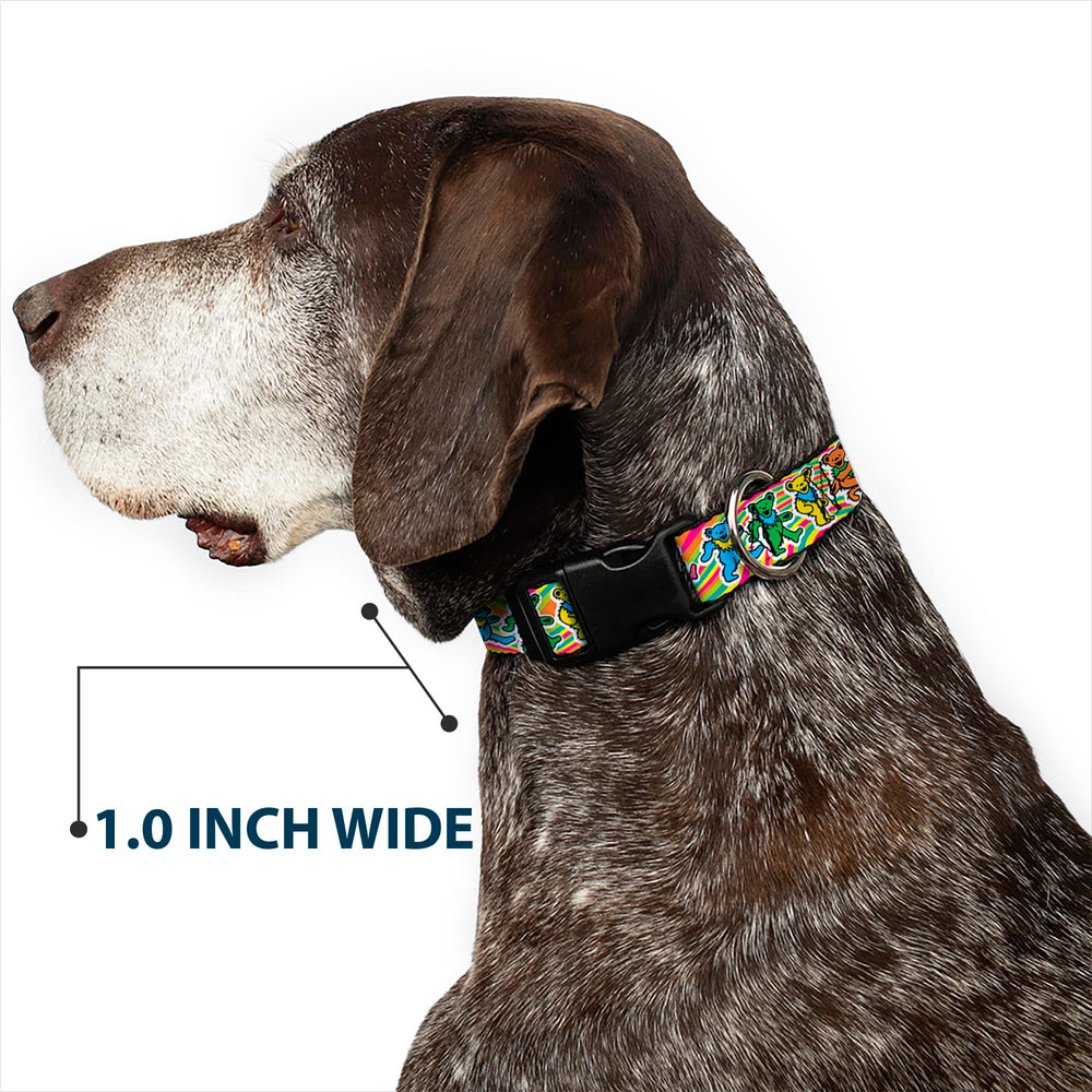 Collar Buckle-Down Grateful Dead, ancho de 1,5 pulgadas para mayor confort