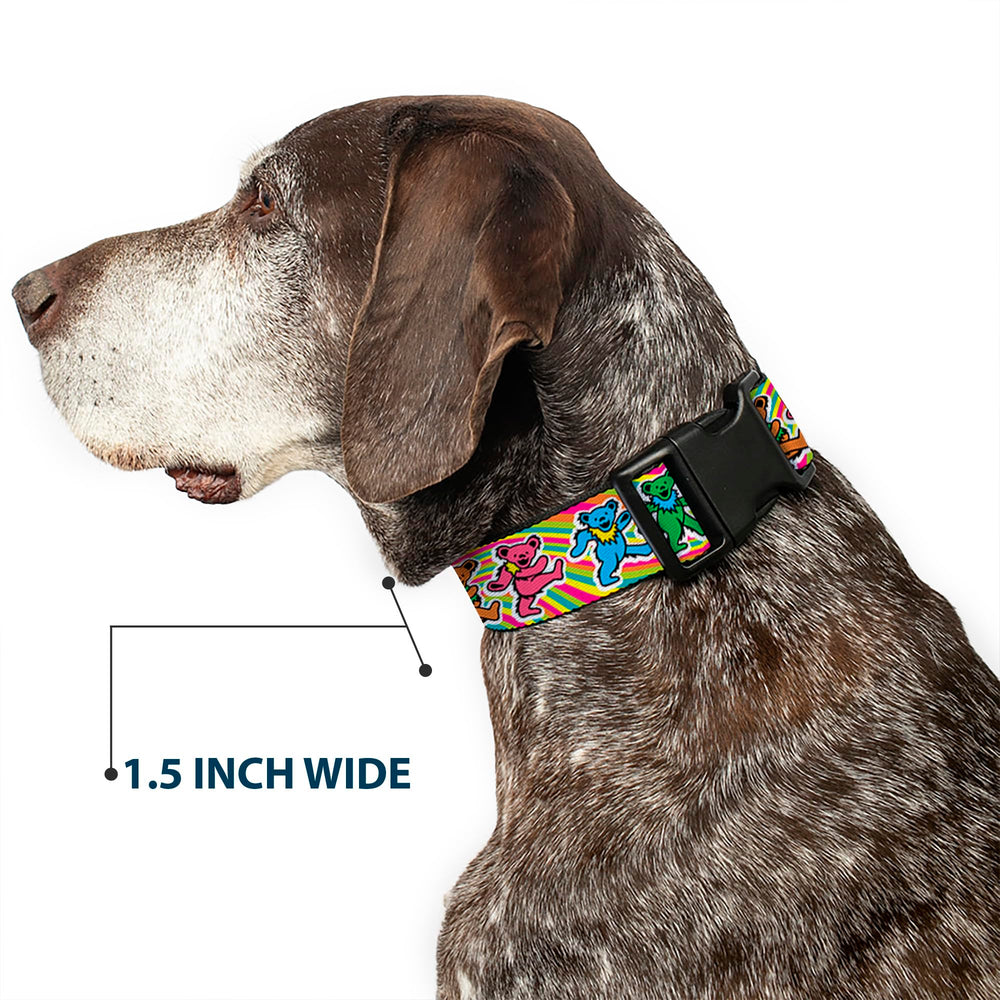 Collar Buckle-Down Grateful Dead, anilla en D resistente para su correa