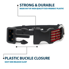 Collar Buckle-Down, anilla D resistente, ideal para paseos diarios y juegos.