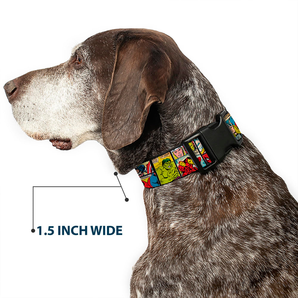 Collar Buckle-Down color negro-amarillo, contraste visible.