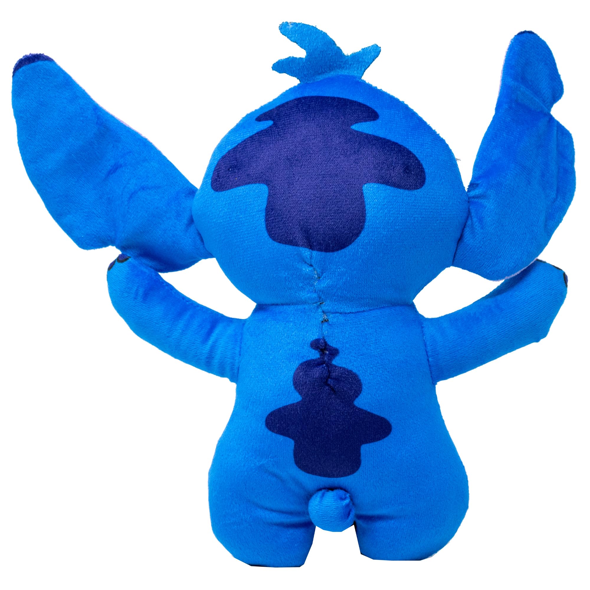 Stitch en pose de pie, peluche Buckle-Down para perros curiosos.