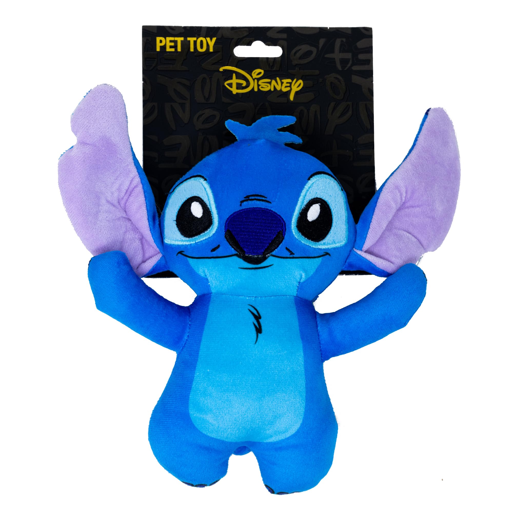 Peluche Buckle-Down Stitch con sonajero interno para juego estimulante.