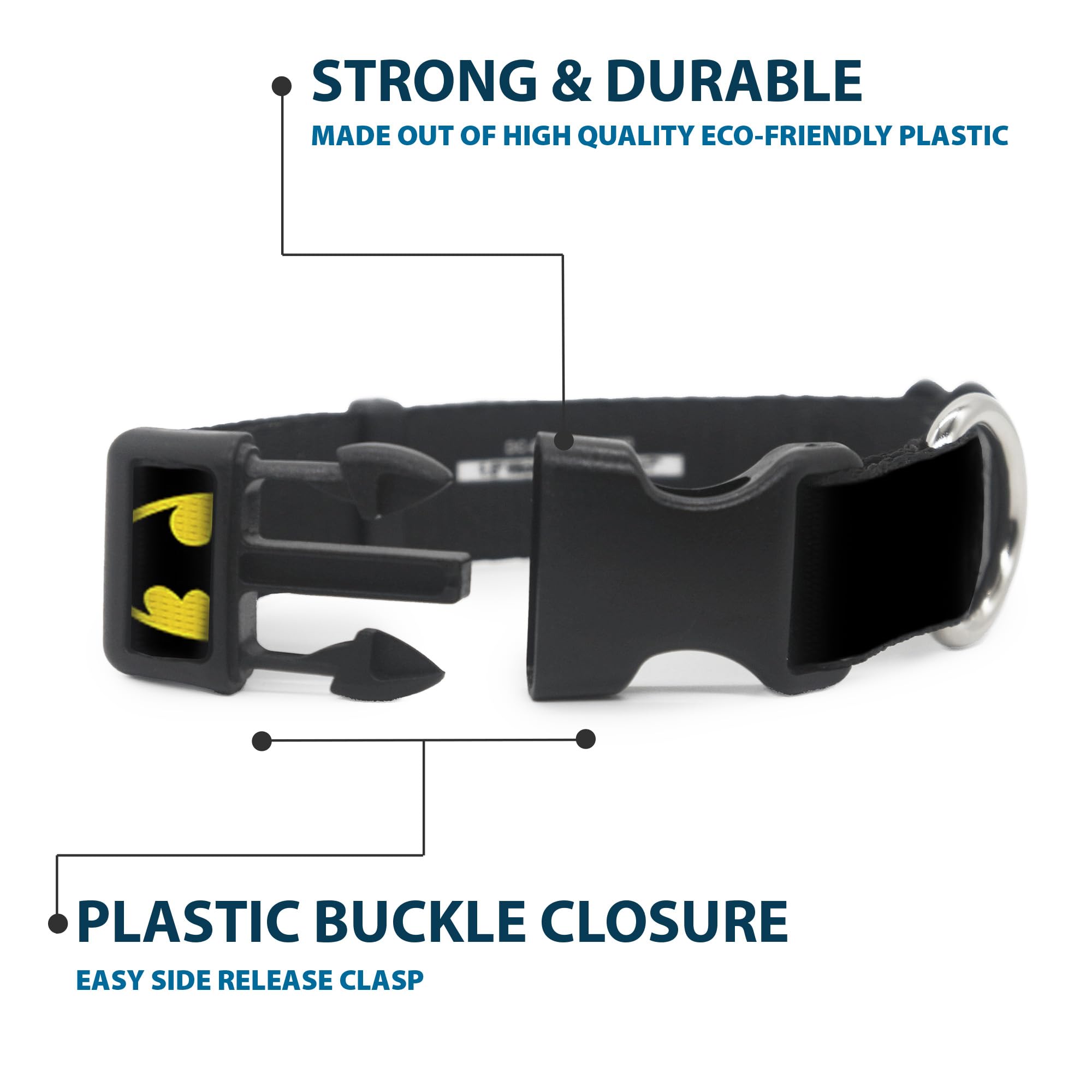 Collar Buckle-Down ideal para paseos diarios y sesiones de fotos