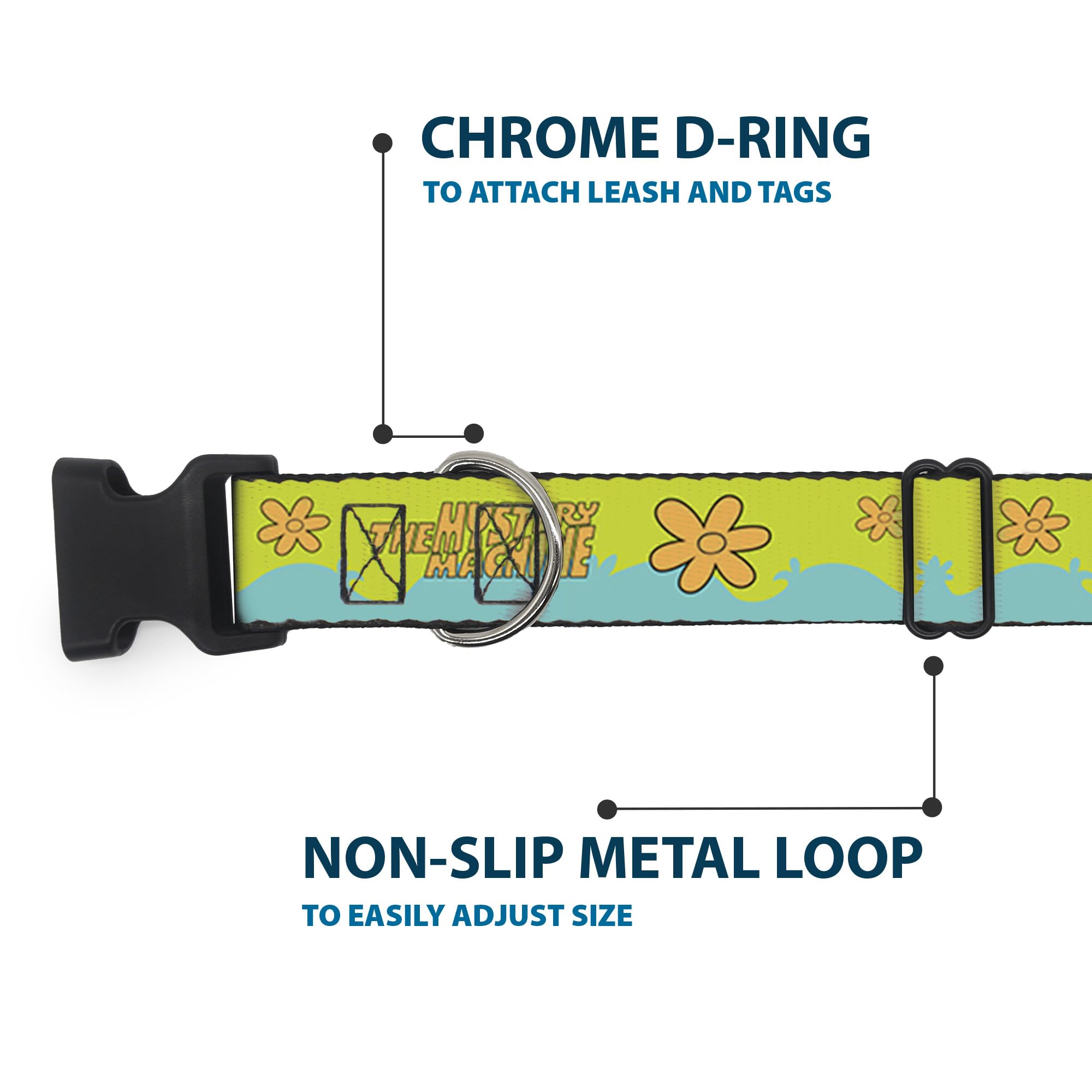 Collar Buckle-Down Scooby Doo con licencia oficial Scooby Doo.