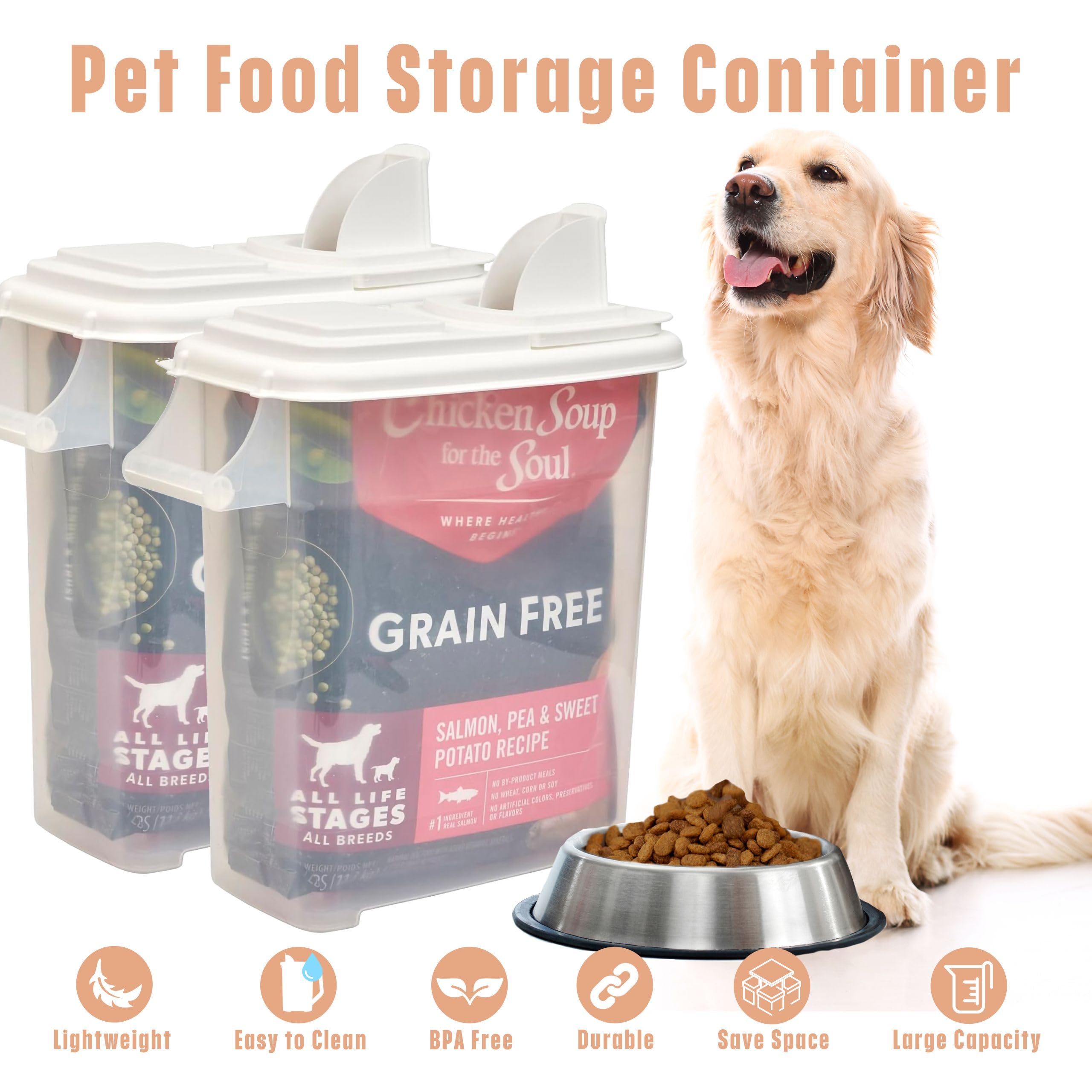 Dispenser Buddeez ideal para pienso de perros y servicio rápido.