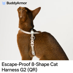 BuddyArmor arnés figura 8 con ajuste único para un calce sin holguras.