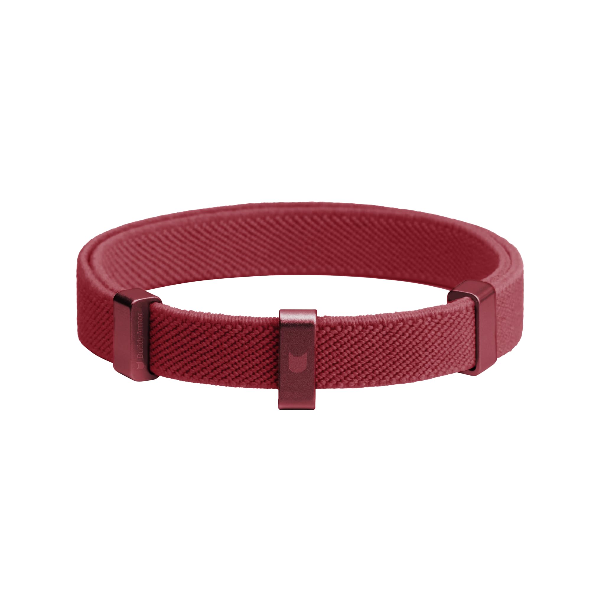 BuddyArmor collar de seguridad para gatos, vista frontal, diseño premiado y cómodo.
