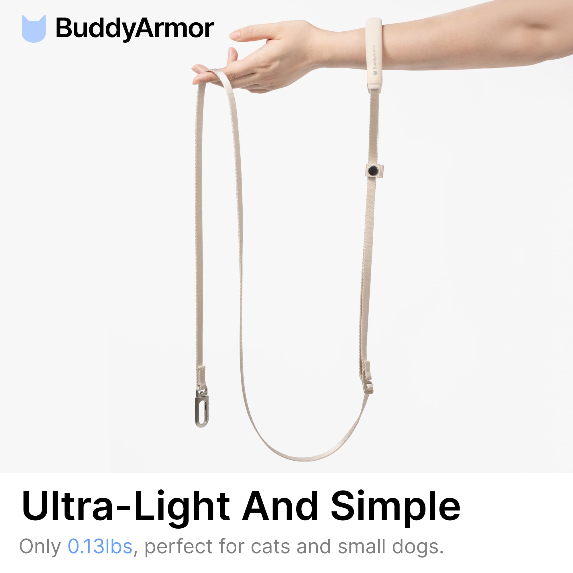 Correa BuddyArmor gato longitud ajustable para libertad controlada