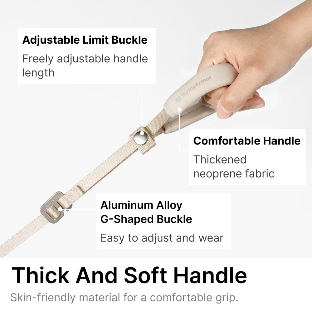 Gancho resistente de BuddyArmor evita fugas durante caminatas