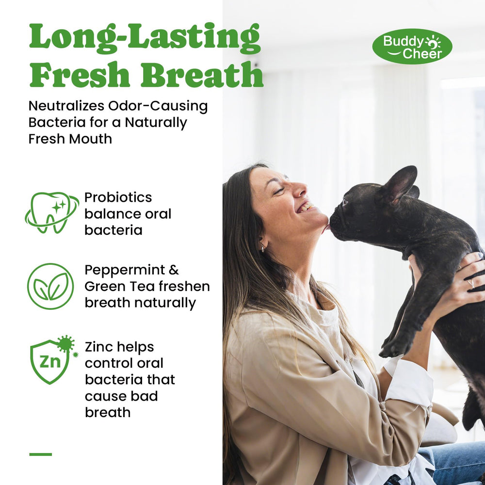 BuddyCheer polvo dental para perros apto con cualquier cepillo dental