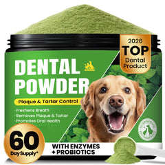 BuddyCheer polvo dental para perros con limpieza profunda para una boca fresca