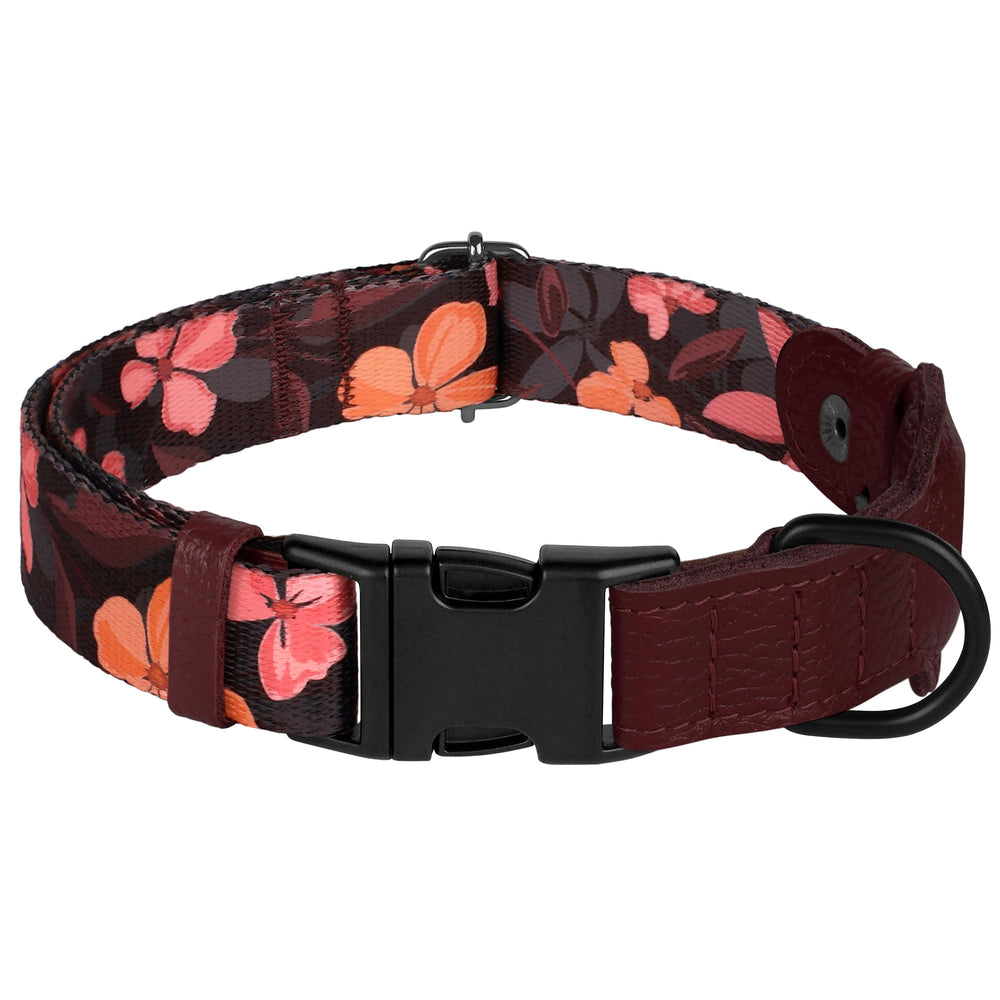 Collar AirTag de BUDKAS con cuero suave y acabado elegante para mascotas