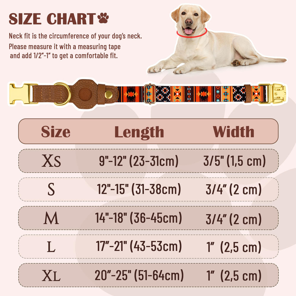 Patrones originales Budkas AirTag collar: Tribal, Leopard y más.