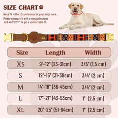 Patrones originales Budkas AirTag collar: Tribal, Leopard y más.