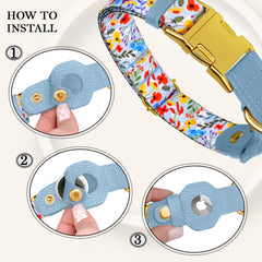 Budkas AirTag Collar Leopard: aspecto atrevido y rastreo fiable para salidas.
