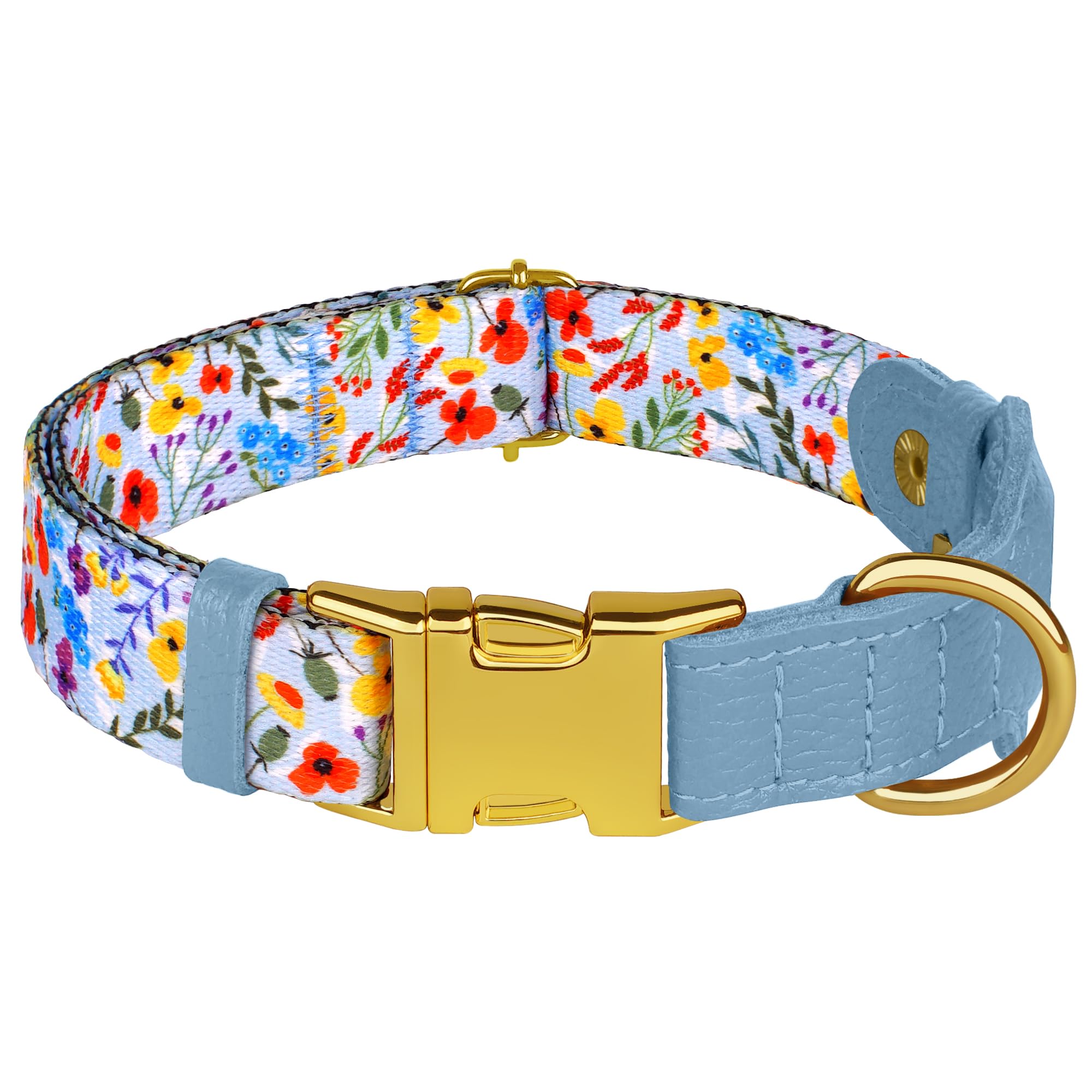Budkas AirTag Collar Striped: rayas modernas y localización conveniente.