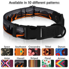  Collar ajustable BUDKAS con tallas XS a XL para perros de todos los tamaños