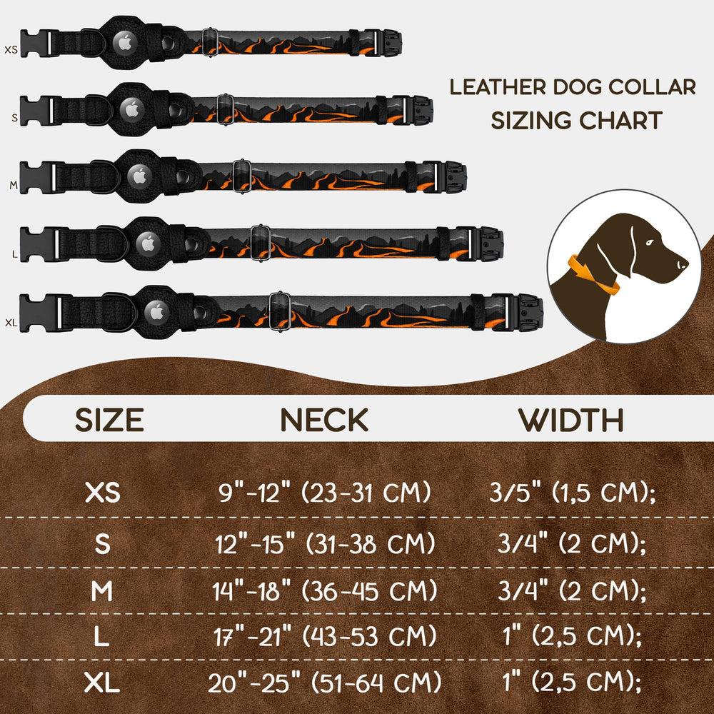 Cuero suave y nylon estampado del collar BUDKAS para comodidad