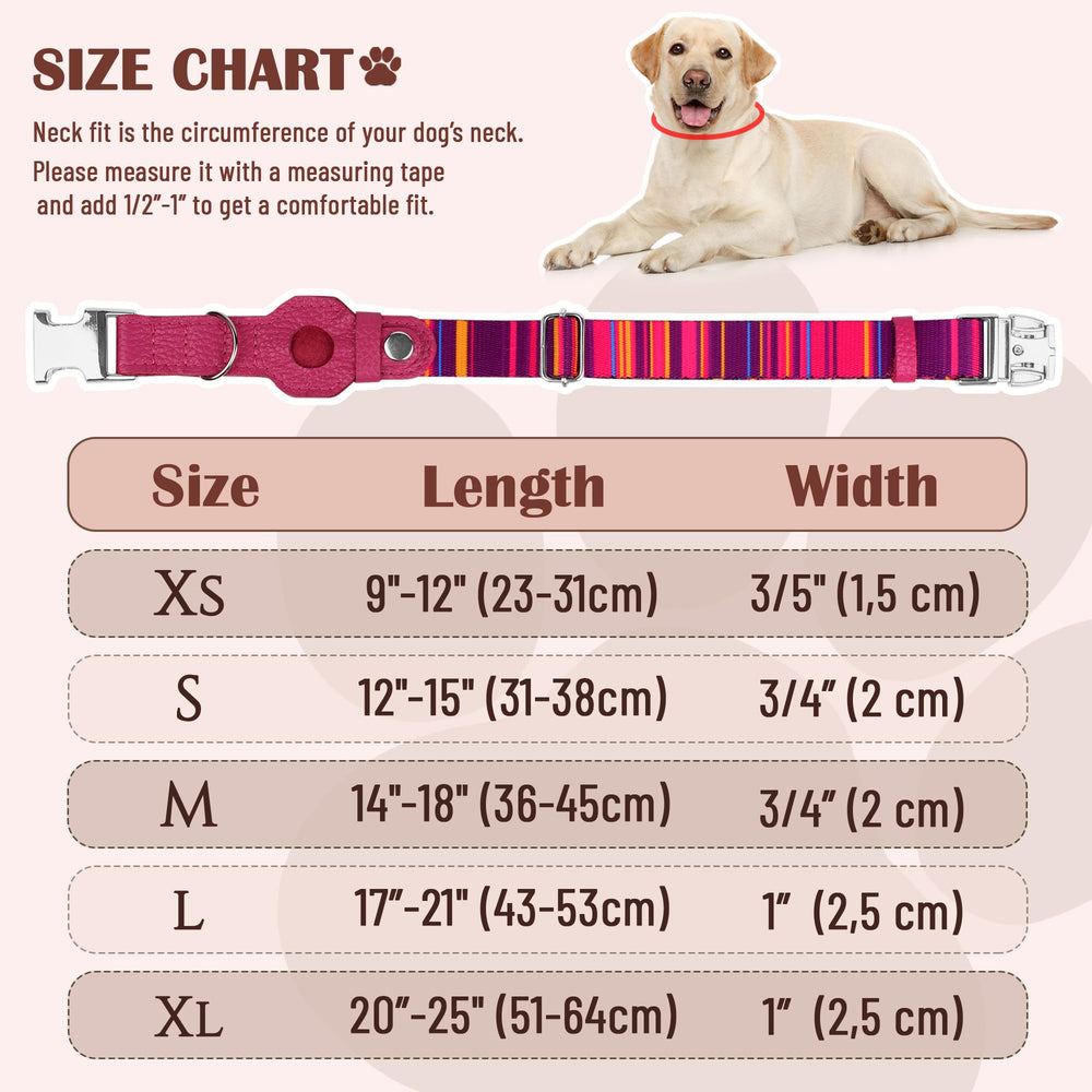 Budkas AirTag collar nylon ligero para uso diario.