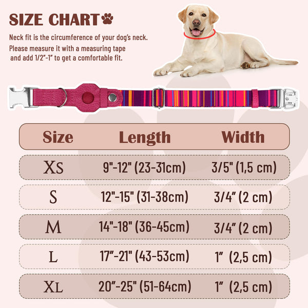 Budkas AirTag collar nylon ligero para uso diario.