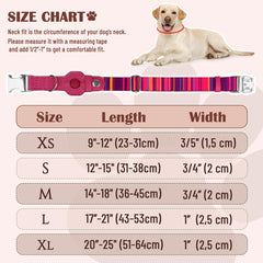 Budkas AirTag collar nylon ligero para uso diario.