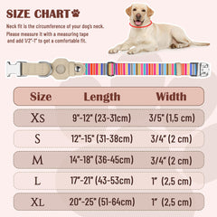 Collar Budkas AirTag Serape, cierre metálico resistente para paseos activos.