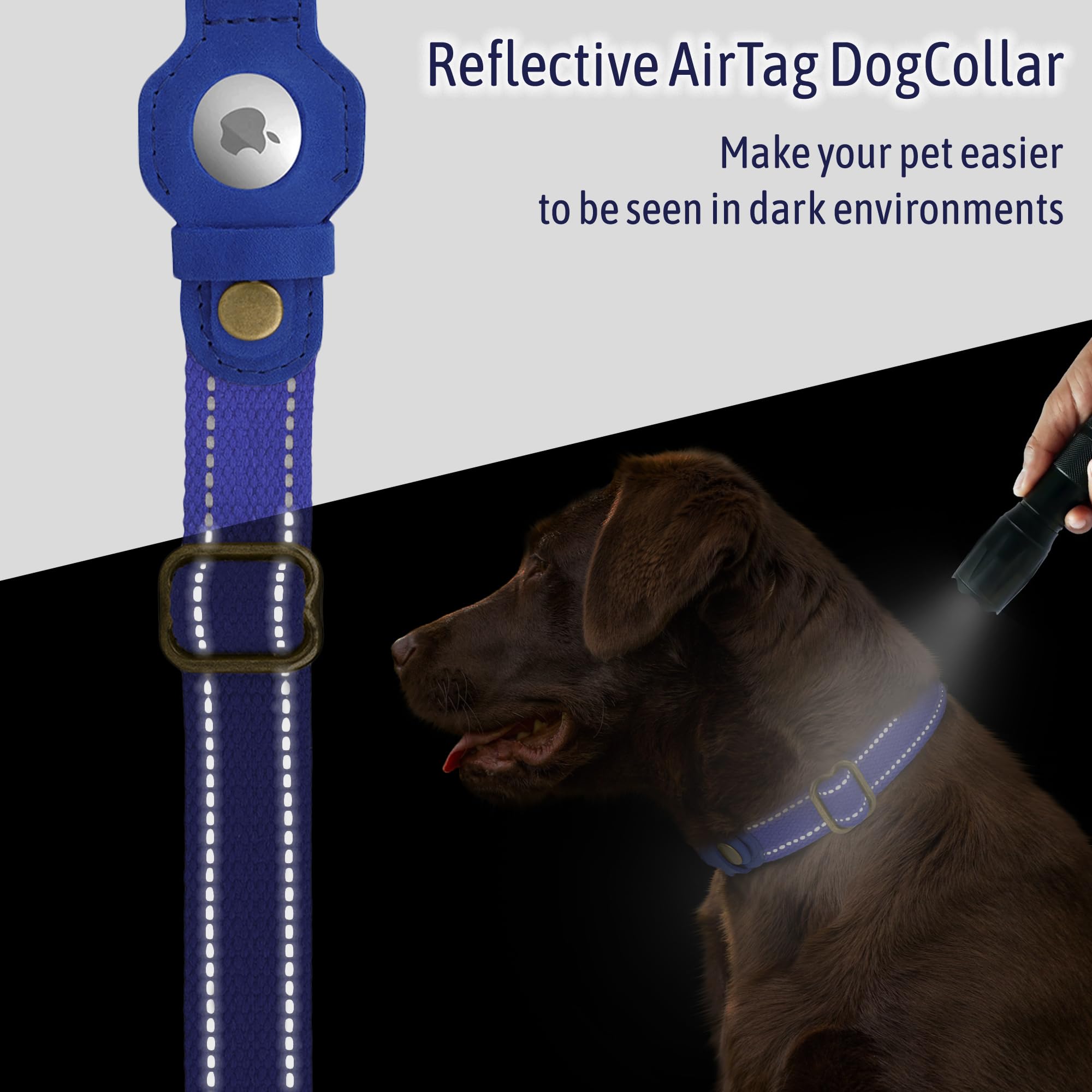 Collar Budkas con hebilla metálica resistente para uso diario.
