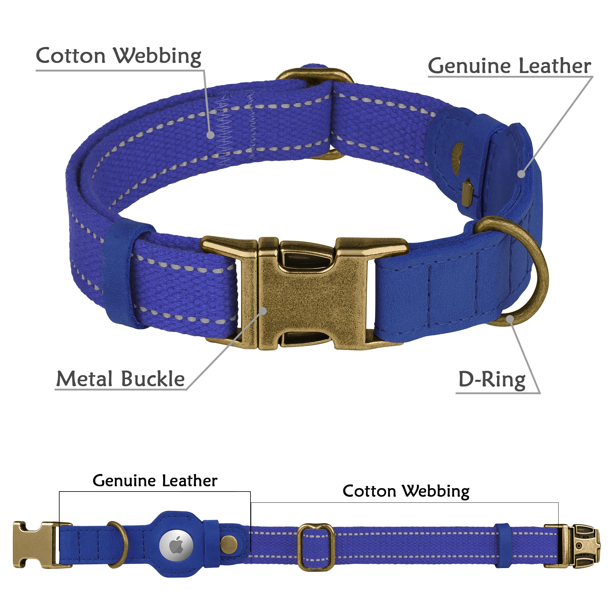 Collar Budkas con sistema de liberación rápida para comodidad.