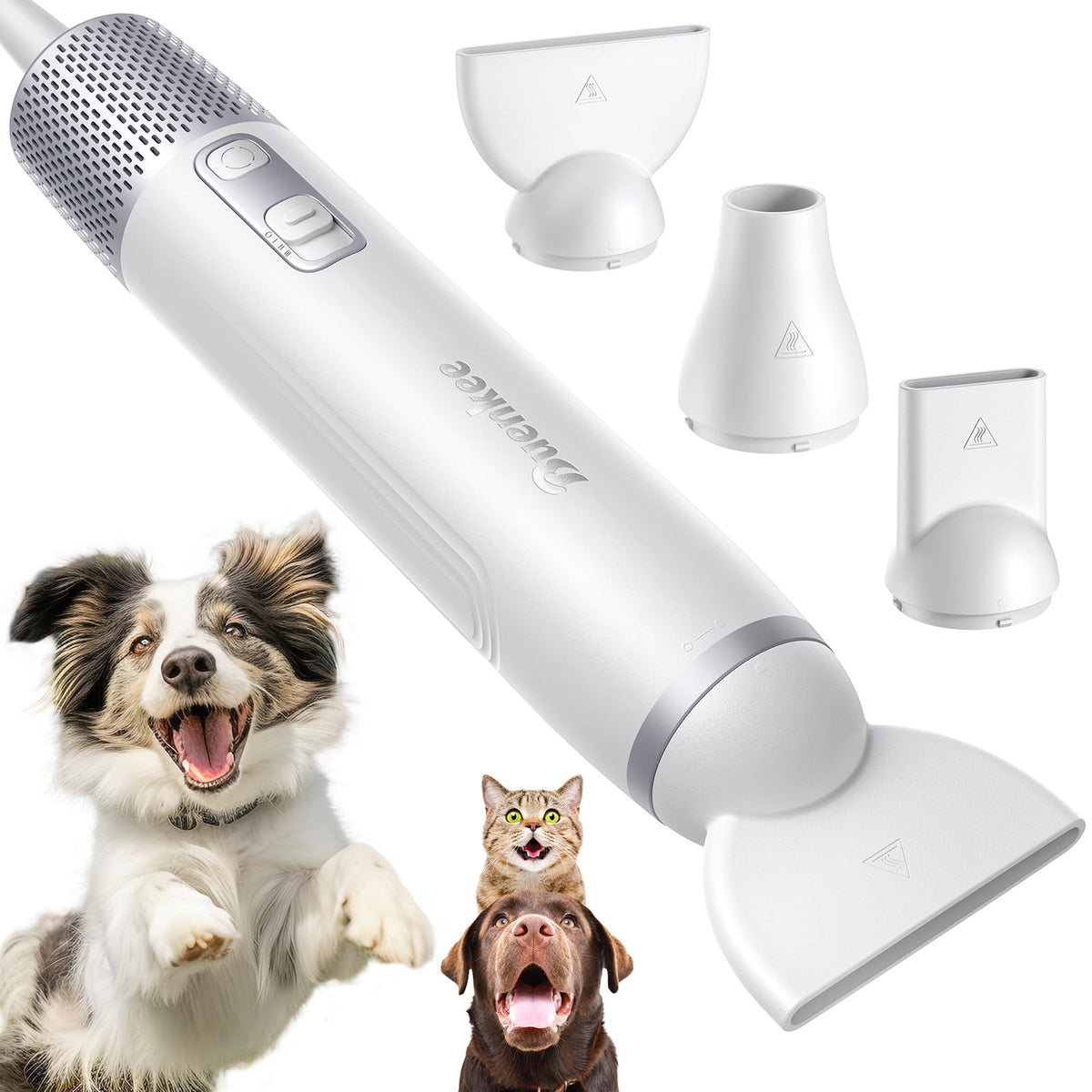 Buenkee secador para perros, enfoque: mano ligera para secar cómodo y rápido.