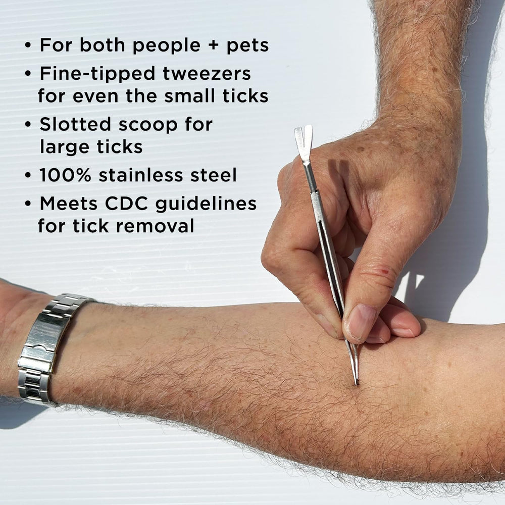 BUG BITE THING cuchara ranurada para garrapatas grandes facilita extracción