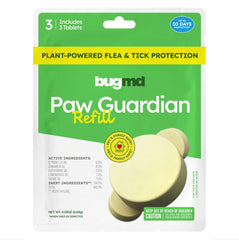 BugMD Paw Guardian colgante para collar, protección natural contra pulgas y garrapatas.