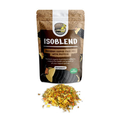 Envase de Bugzy Bugs Isoblend para isópodos, aporta nutrientes completos.