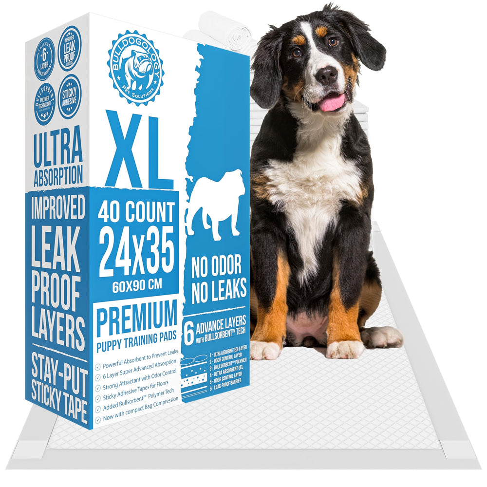 Bulldogology almohadilla XL 24x35 lista para entrenamiento canino, protege el suelo