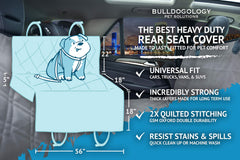 Bulldogology capa impermeable de asiento evita manchas y derrames.