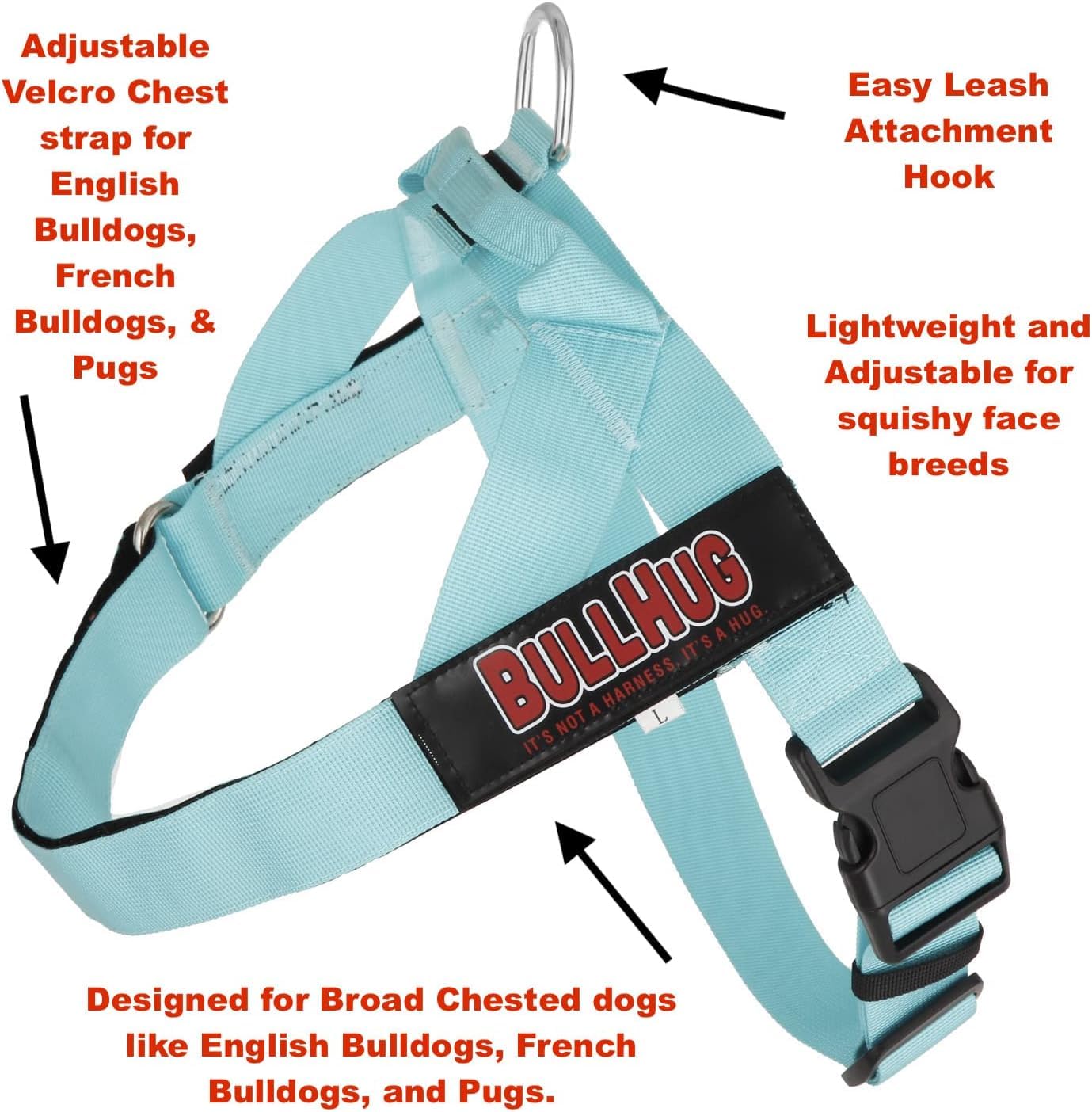 BullHug ajuste de velcro de dos puntos para un ajuste preciso.
