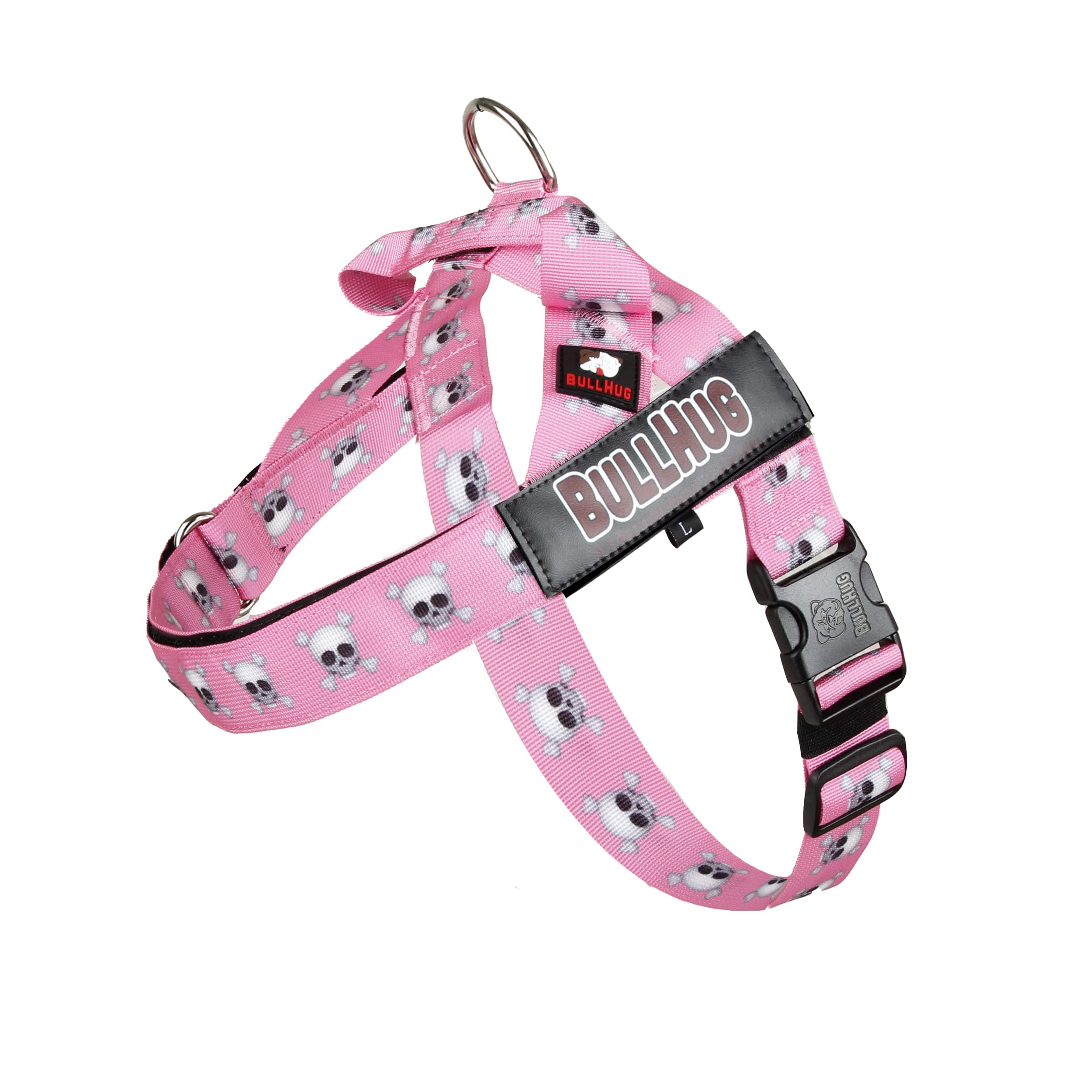 BullHug arnés ajustable para perros sin tirones, ideal para paseos diarios.