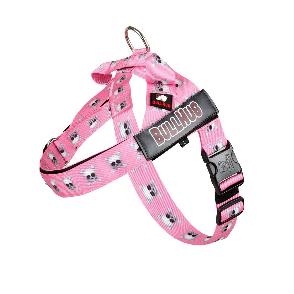 BullHug arnés ajustable para perros sin tirones, ideal para paseos diarios.