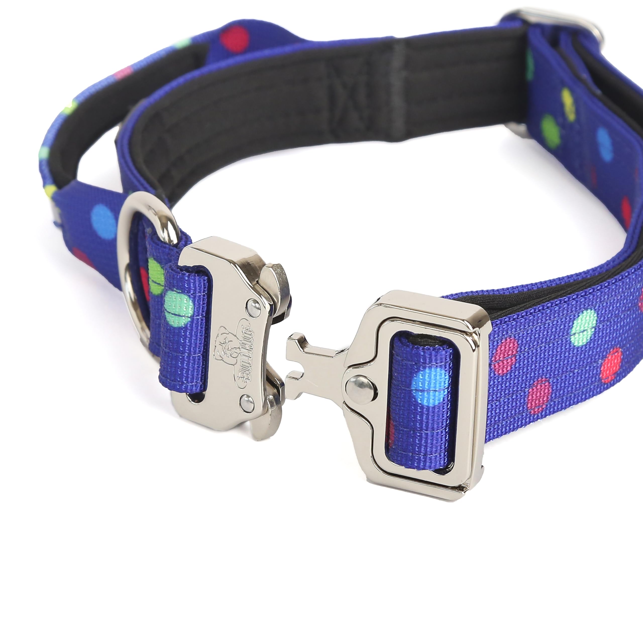 BullHug collar con anilla D de acero inoxidable para entrenamiento seguro