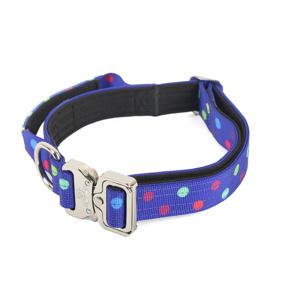 BullHug collar duradero de nylon militar para perros grandes
