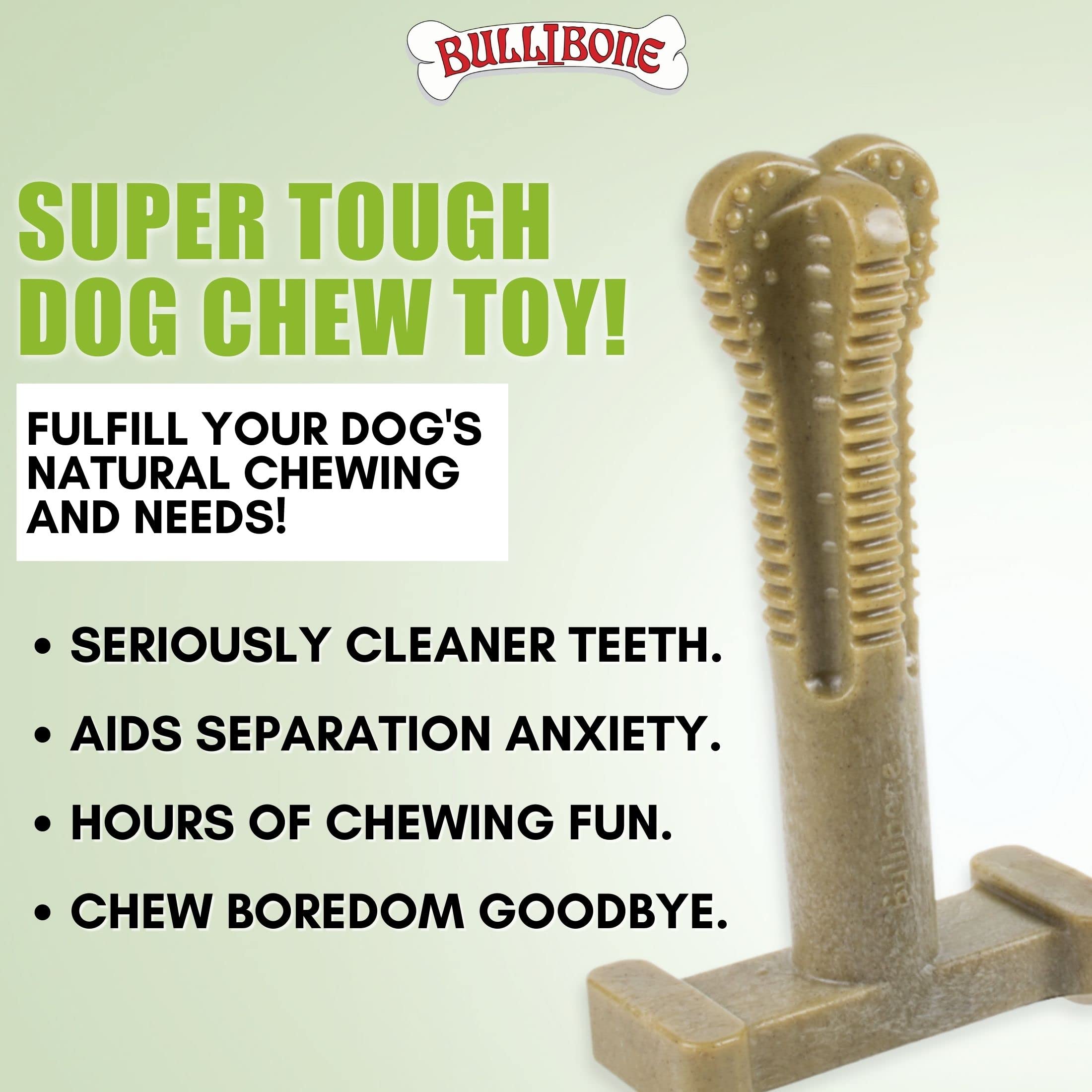 Bullibone nylon dental, enfoque masticación para perros grandes, favorece la limpieza y la ocupación.