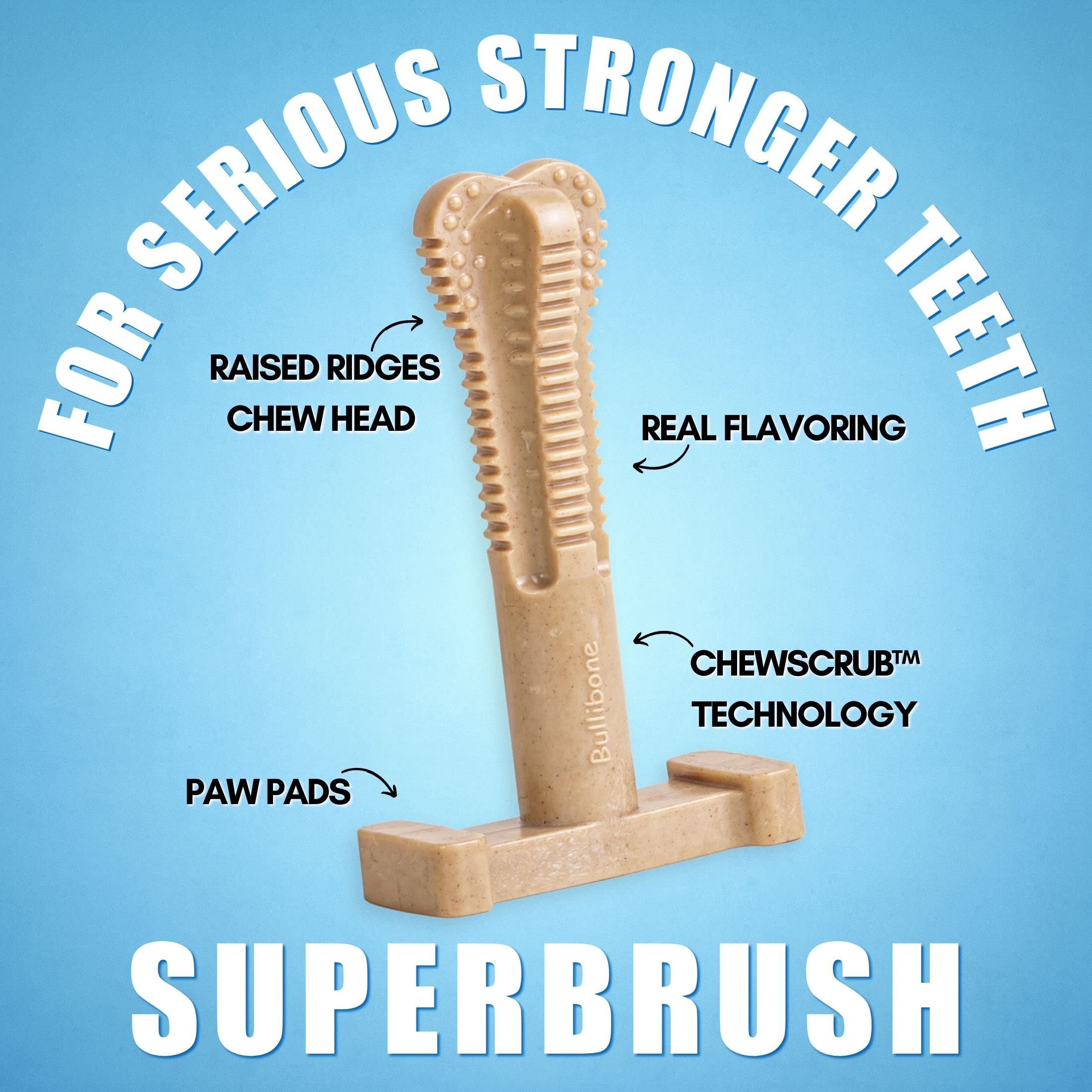 Bullibone juguete-dental-nylon para perros pequenos: ideal para sesiones cortas de juego.