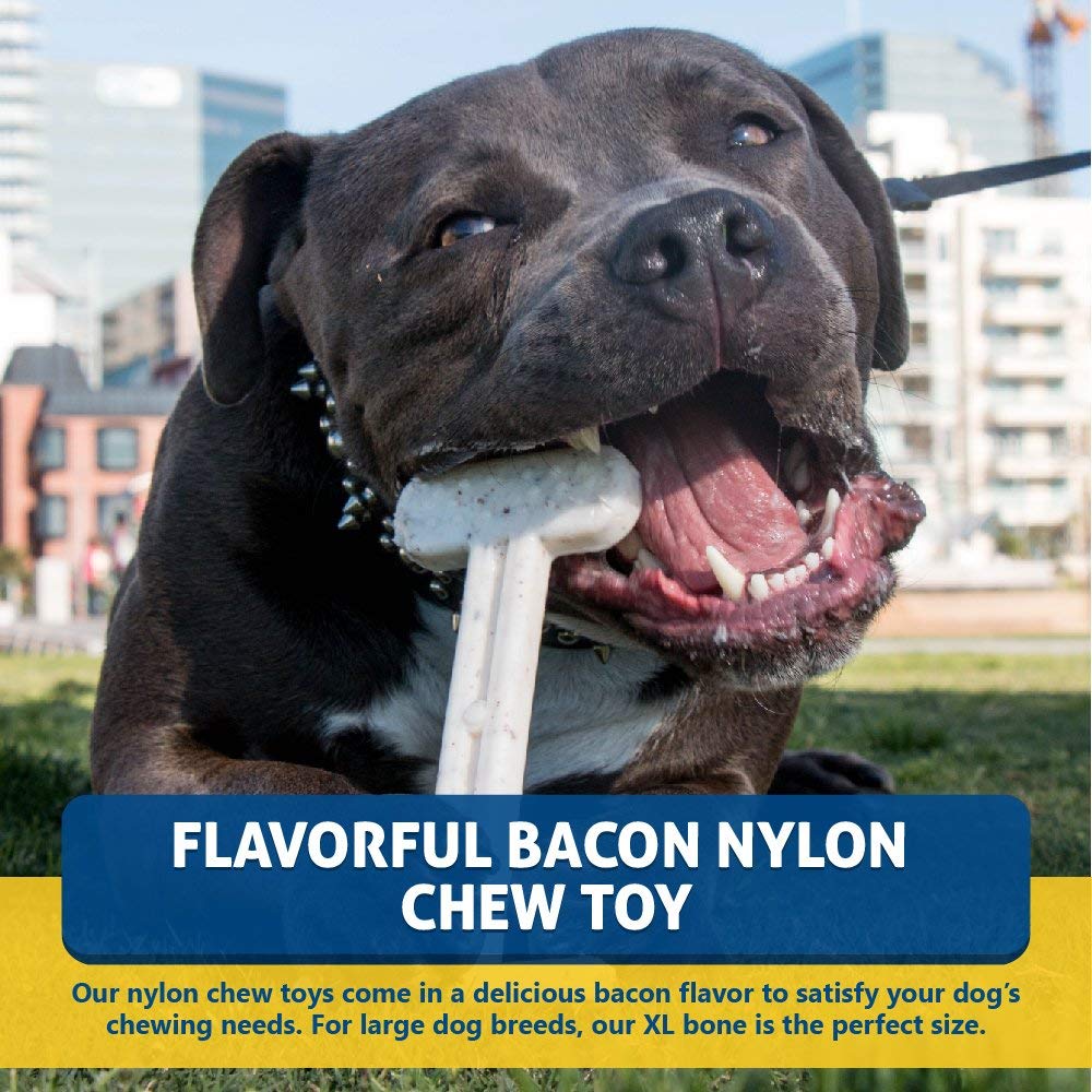 Bullibone, masticación para perros extragrandes, ofrece resistencia y uso prolongado.