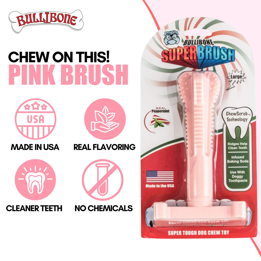 Bullibone pack dos juguetes dentales, ideal para rotar y mantener el interés del perro.