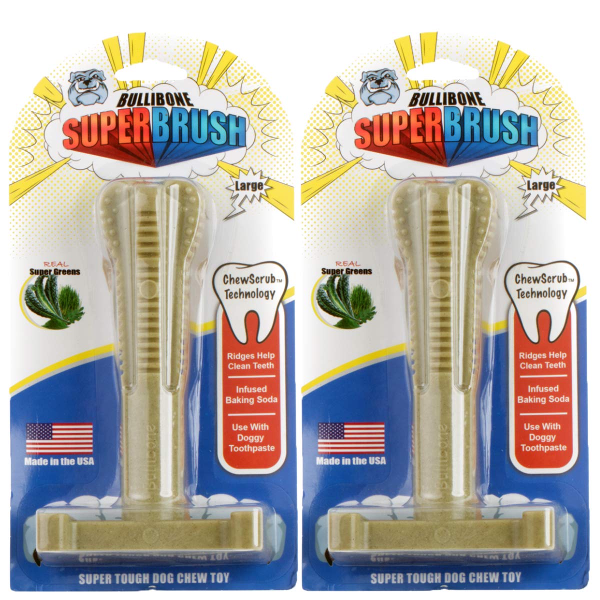 Bullibone Spin-a-Bone, juguete interactivo para perros, fomenta juego activo y mordida controlada.
