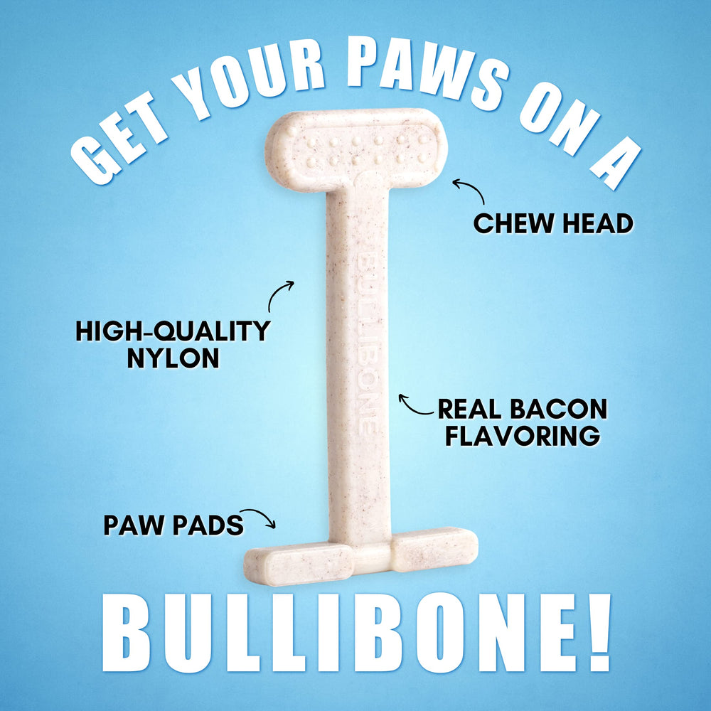 Bullibone superficie texturizada ayuda a la higiene dental durante la masticación.